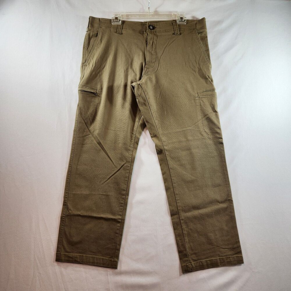 Lee Mens Cargo Pants Extreme Comfort 36x29 Khaki Tan Straight Fit Stretch NWT